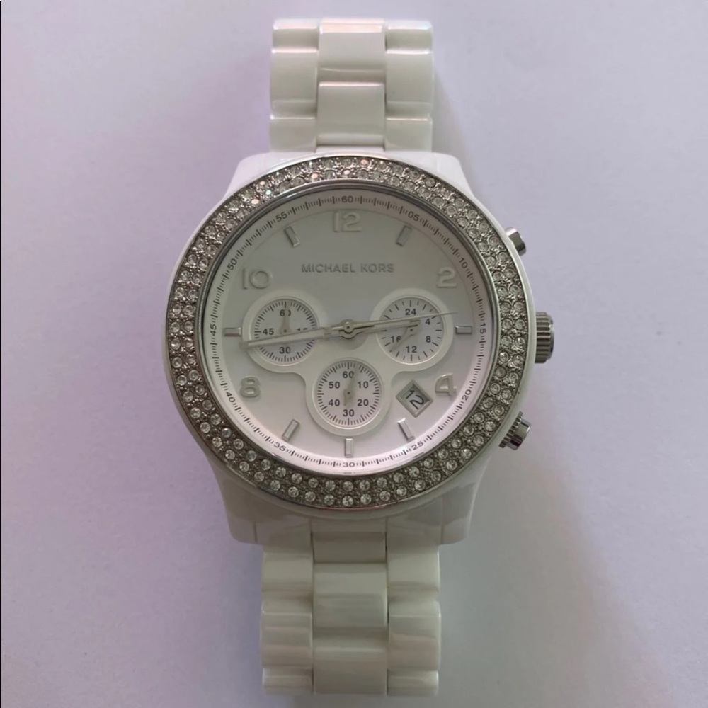 Michael Kors white ceramic watch